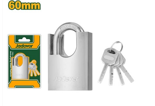 قفل حديدي مقاوم للكسر مقاس 60 ملم من جادفير Jadever