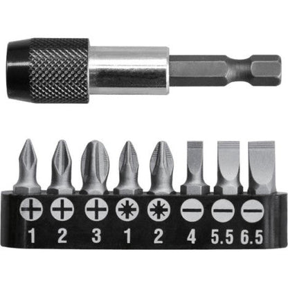 طقم راسيات مع ادبتر 9 قطع توتال