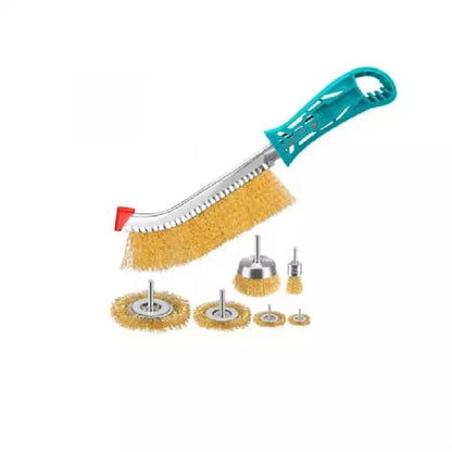 طقم فراشي نحاس 7 قطع من توتال