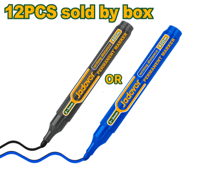 مجموعة علامات دائمة 12 قطعة باللون الأسود أو الأزرق من علامات بروفا، حبر سريع ال…