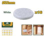 عازل ارجل الاثاث بيضاء مكونة من 16 قطعة - قطر 22 مم، من جادايفر - Smart Hack