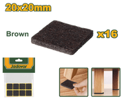 عازل ارجل الاثاث لون اسود من16 قطعة 20x20 مم من جادايفر JADEVER - Smart Hack