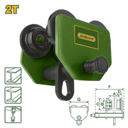 عربة يدوية JADEVER سعة 2 طن عرض شعاع Adjustable 94 - 124 مم JDCK4520 - Smart Hack