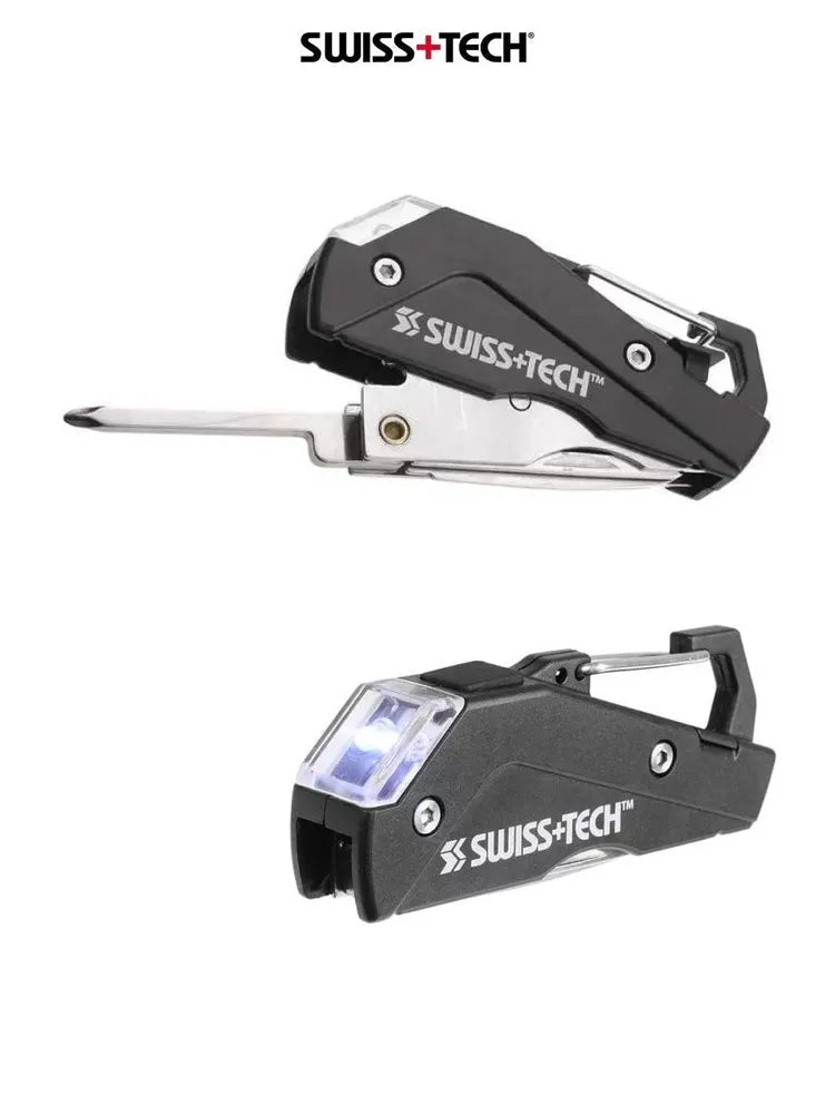 أداة متعددة الوظائف 6 في 1 مع كشاف – Swiss+Tech ST33400 | Swiss+Tech ST33400 Multi - Tool 6 - in - 1 - Smart Hack
