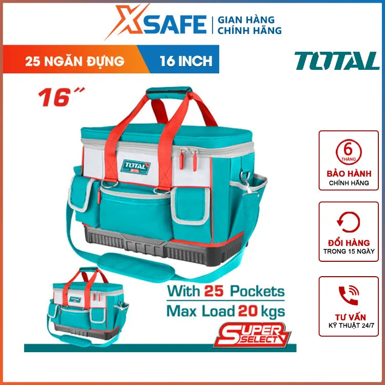 شنطة عدة 16" 25 جيب من توتال