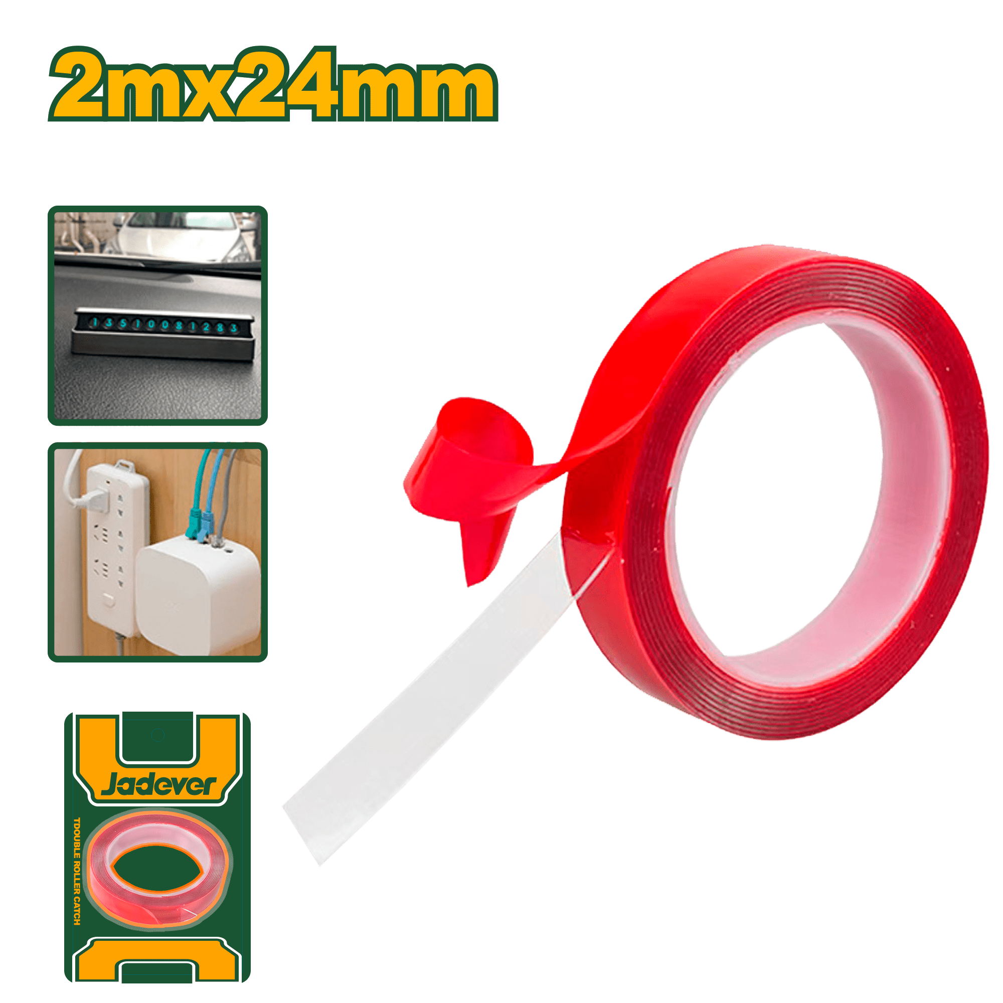 دبل فيس شفاف عدة قياسات من جادايفر Jadever - Smart Hack