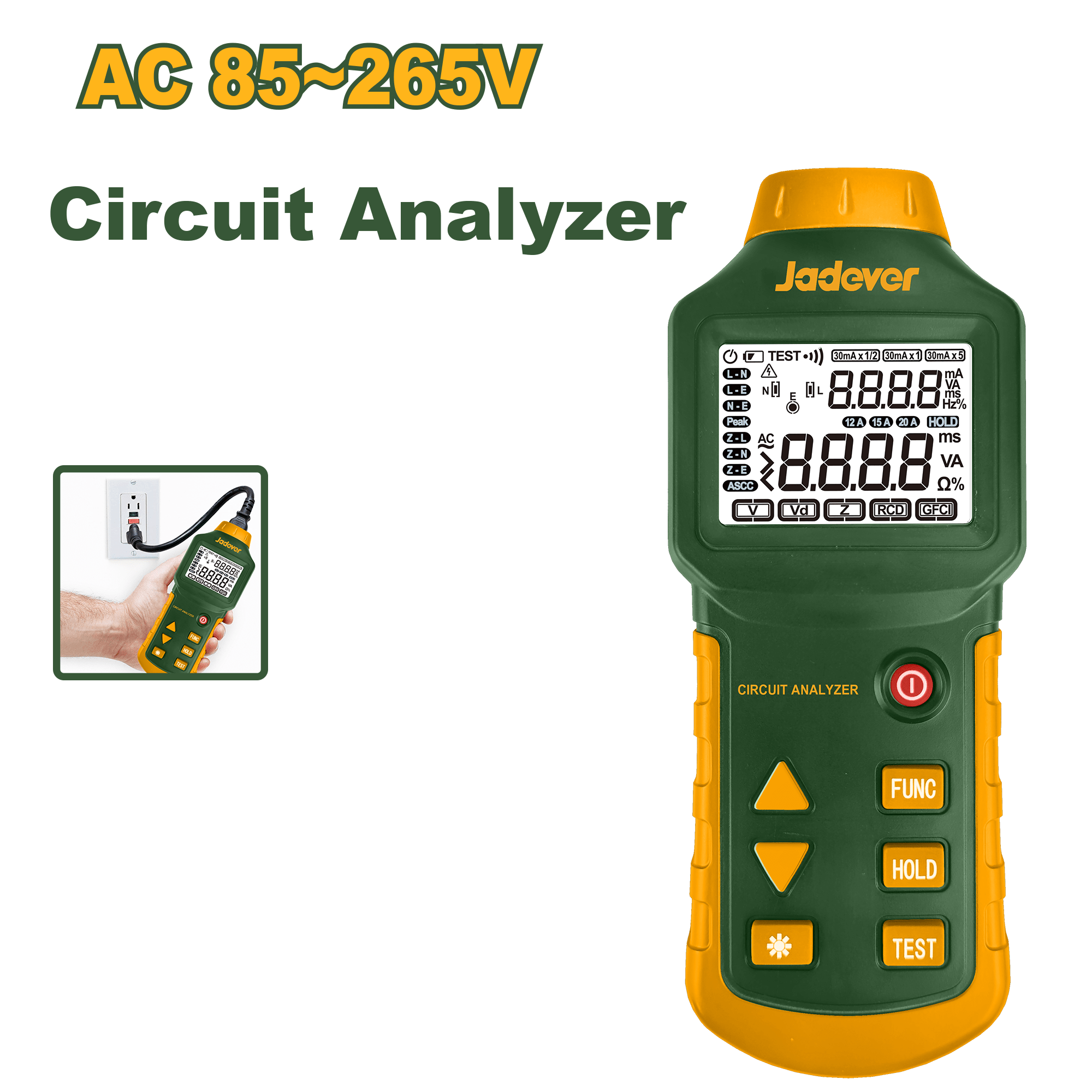 جهاز اختبار RCD/LOOP من جادايفر Jadever - Smart Hack