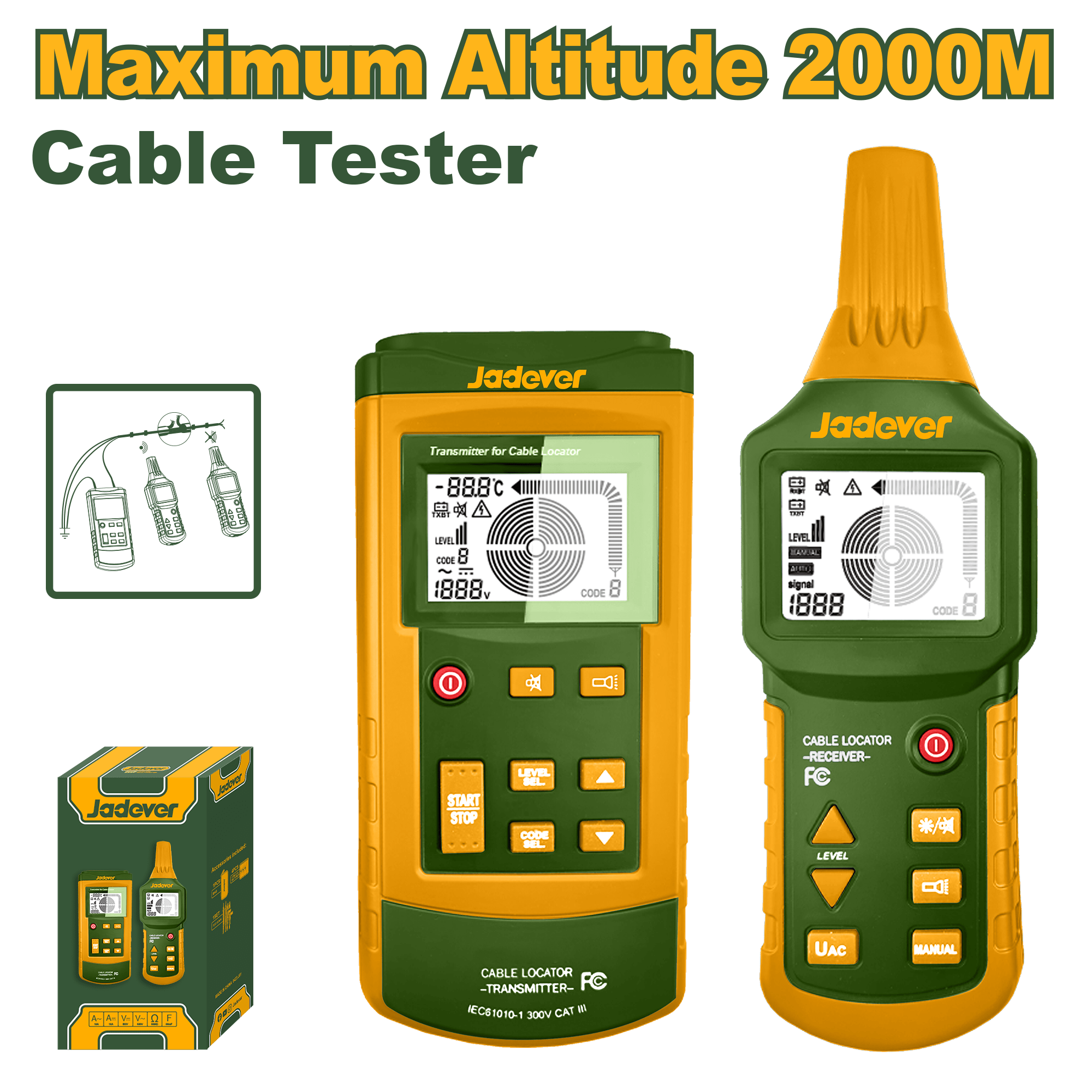 جهاز تتبع الكابلات من جادايفر - Jadever - Smart Hack
