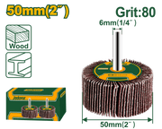 جلة ترفيع (Flap Wheel) بعمود (Shank) لحف وتشطيب المعادن والخشب (80) - Smart Hack
