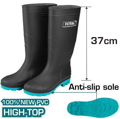 جزمة المطر السوداء متعددة القياسات من توتال - Smart Hack