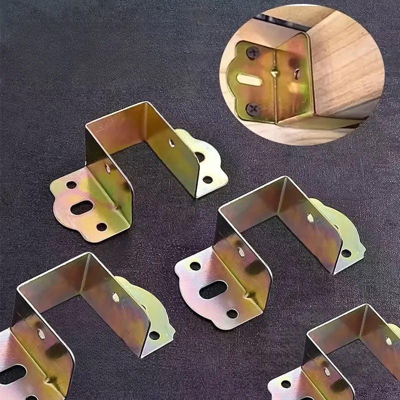 حامل معدني على شكل U متعدد الاستخدامات لتثبيت الأثاث والهياكل الخشبية - Smart Hack