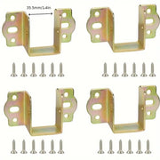 حامل معدني على شكل U متعدد الاستخدامات لتثبيت الأثاث والهياكل الخشبية - Smart Hack