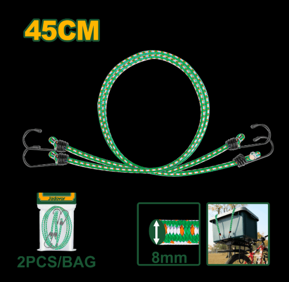 حبل تربيط مطاطي بعدة قياسات من جادايفر Jadever - Smart Hack