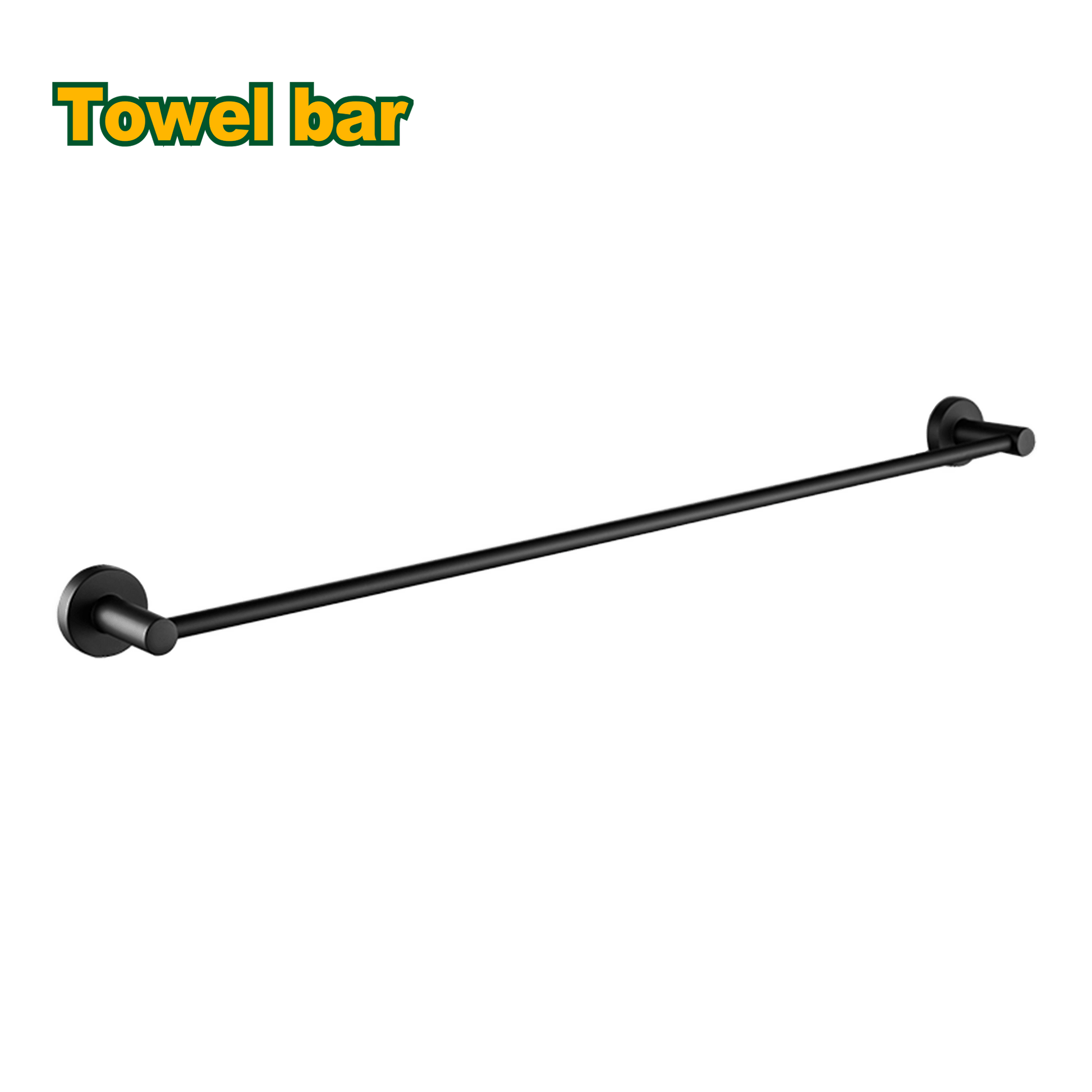 حمالة بشكير لون أسود 60 سم من جادايفر JADEVER - Smart Hack