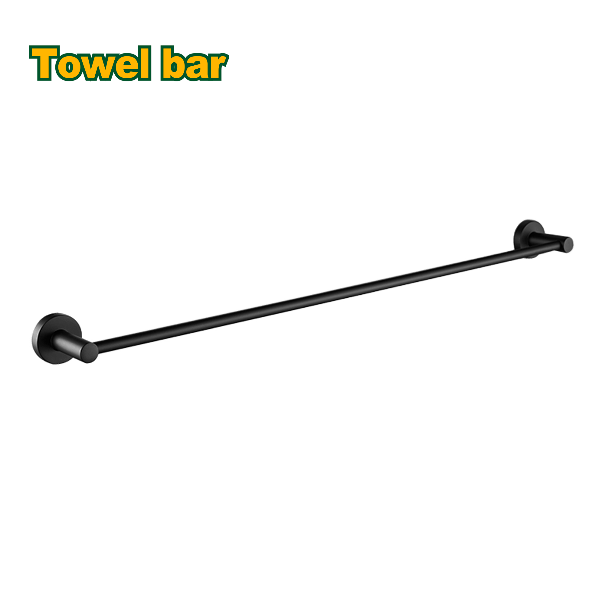 حمالة بشكير لون أسود 60 سم من جادايفر JADEVER - Smart Hack