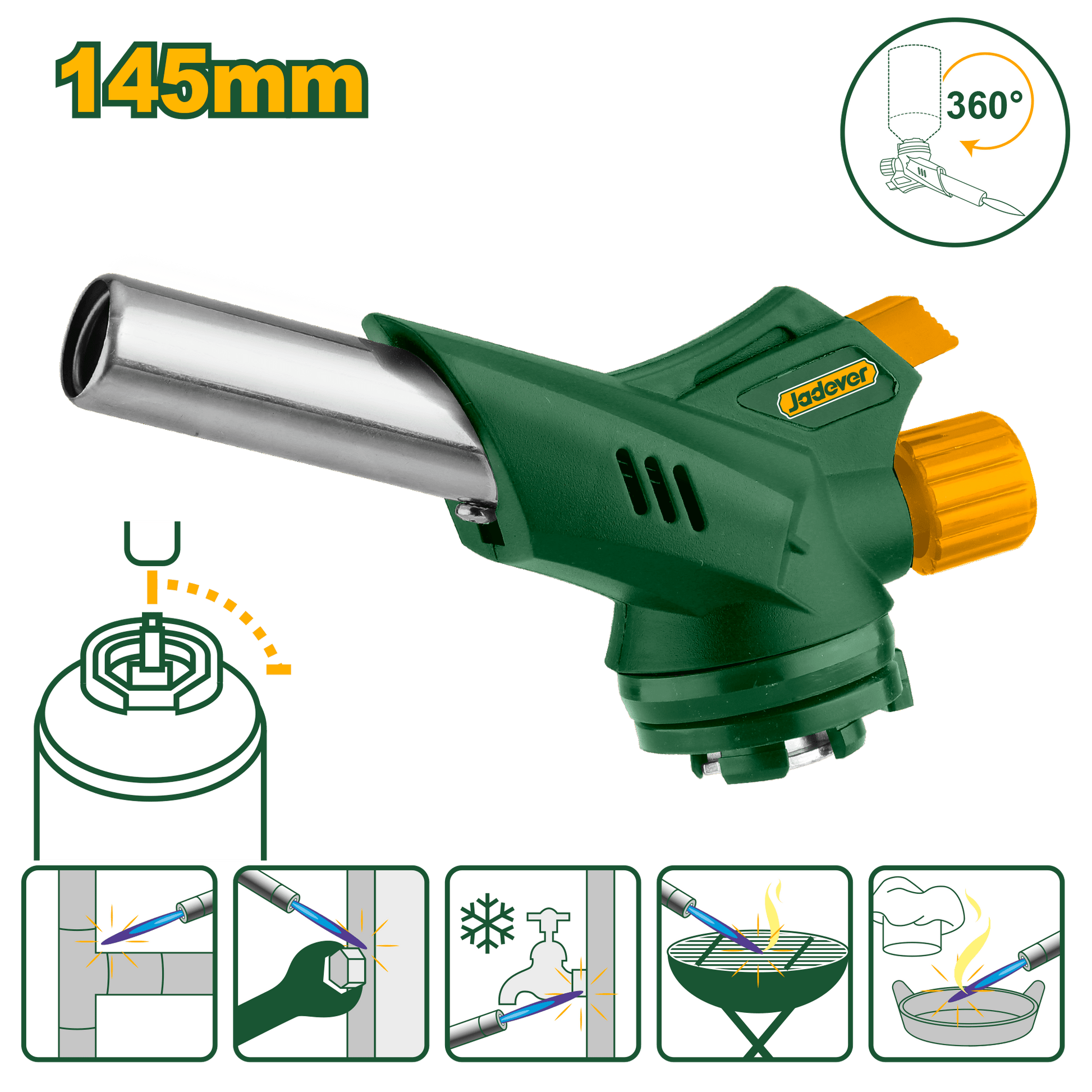 حراق غاز مع شعلة من JADEVER - Smart Hack