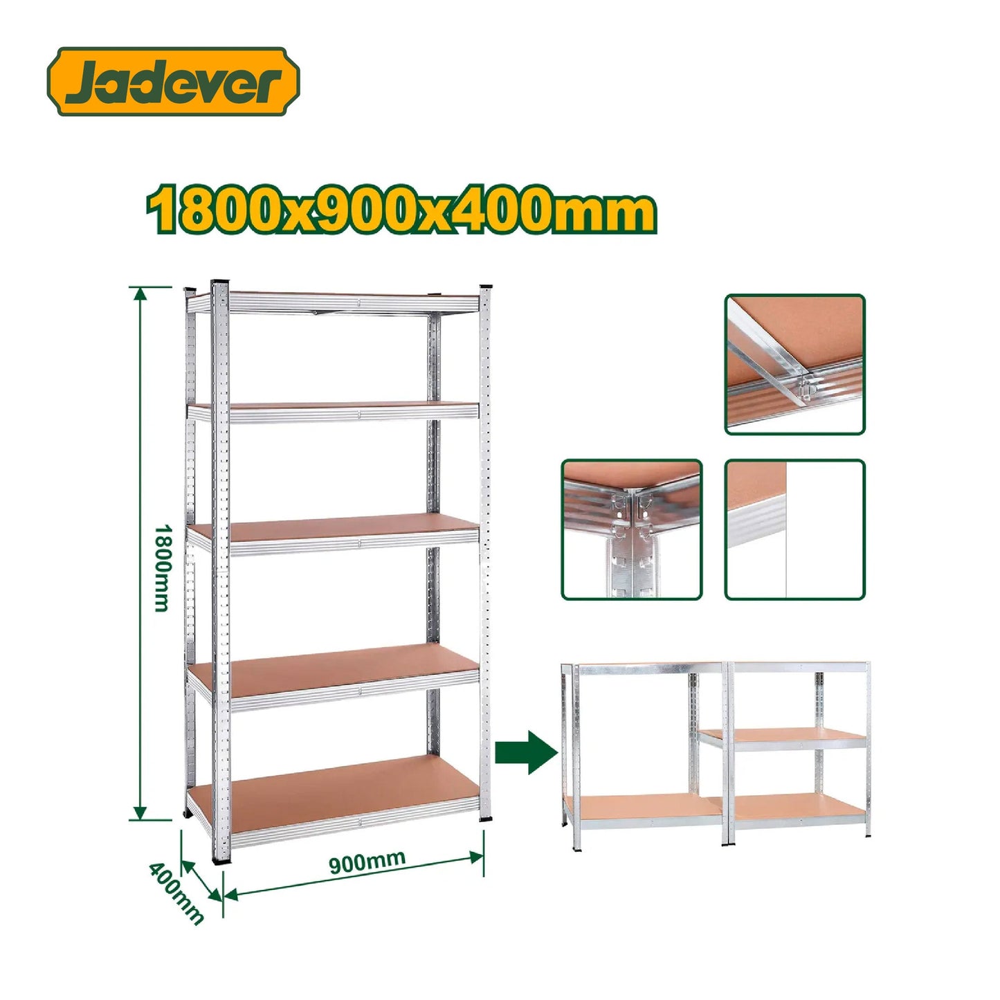 وحدة رفوف متعددة الاستخدام من JADEVER
