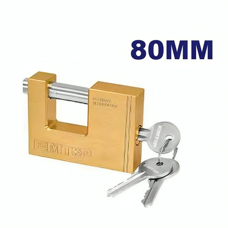 قفل أمان نحاس على شكل مربع – 80 مم EMTOP EPDKH8001 - Smart Hack