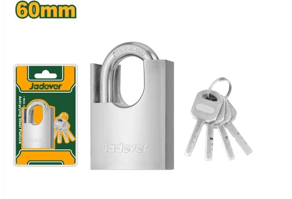 قفل حديدي مقاوم للكسر مقاس 60 ملم من جادفير Jadever - Smart Hack
