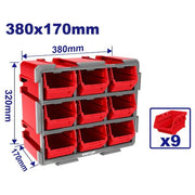 خزانة علب براغي 9 علب EMTOP EMTB8330 - Smart Hack