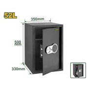 خزنة إلكترونية 52 لتر (50x33x35) من JADEVER - Smart Hack