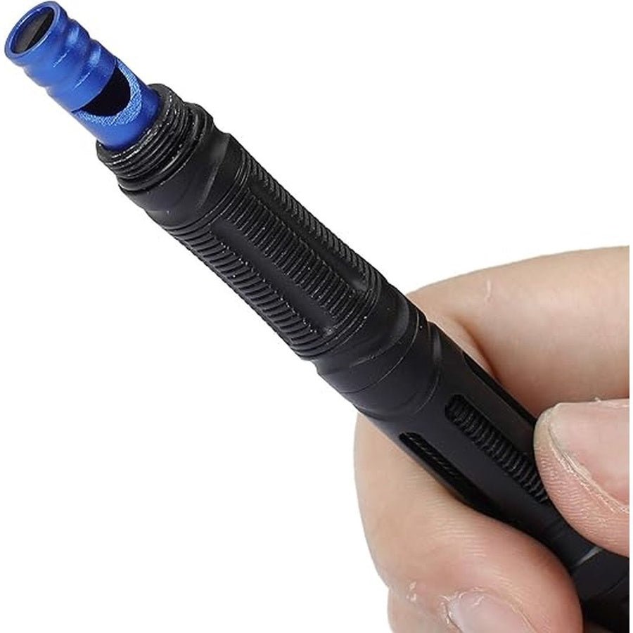 قلم أداة متعددة 9 في 1 مع كاسر زجاج وقاطع حبال وكشاف LED – Swiss+Tech ST029007 | Swiss+Tech ST029007 9 - in - 1 Multi - Tool Pen with Glass Breaker, Rope Cutter & LED Flashlight - Smart Hack