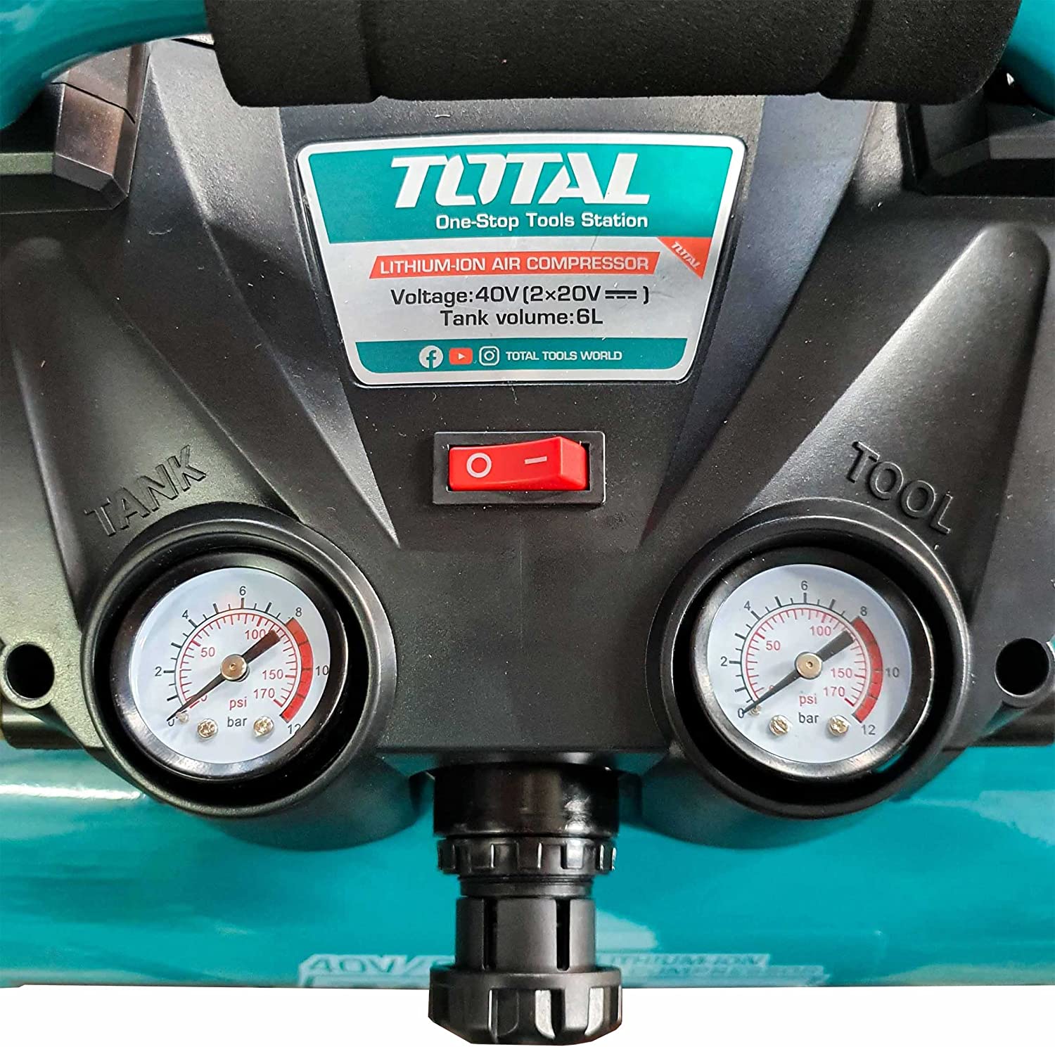 كمبريسر شحن 20 فولت 6 لتر من Total - Smart Hack