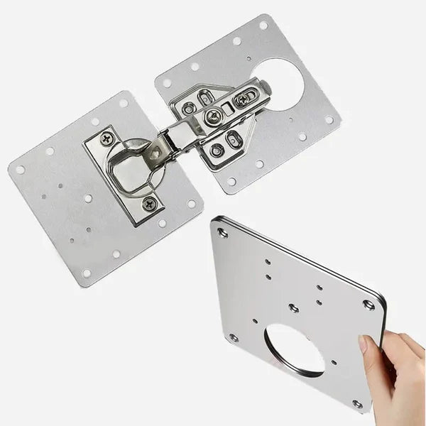 لوح إصلاح مفصلات الخزائن – ستانلس مقاوم للصدأ - Smart Hack