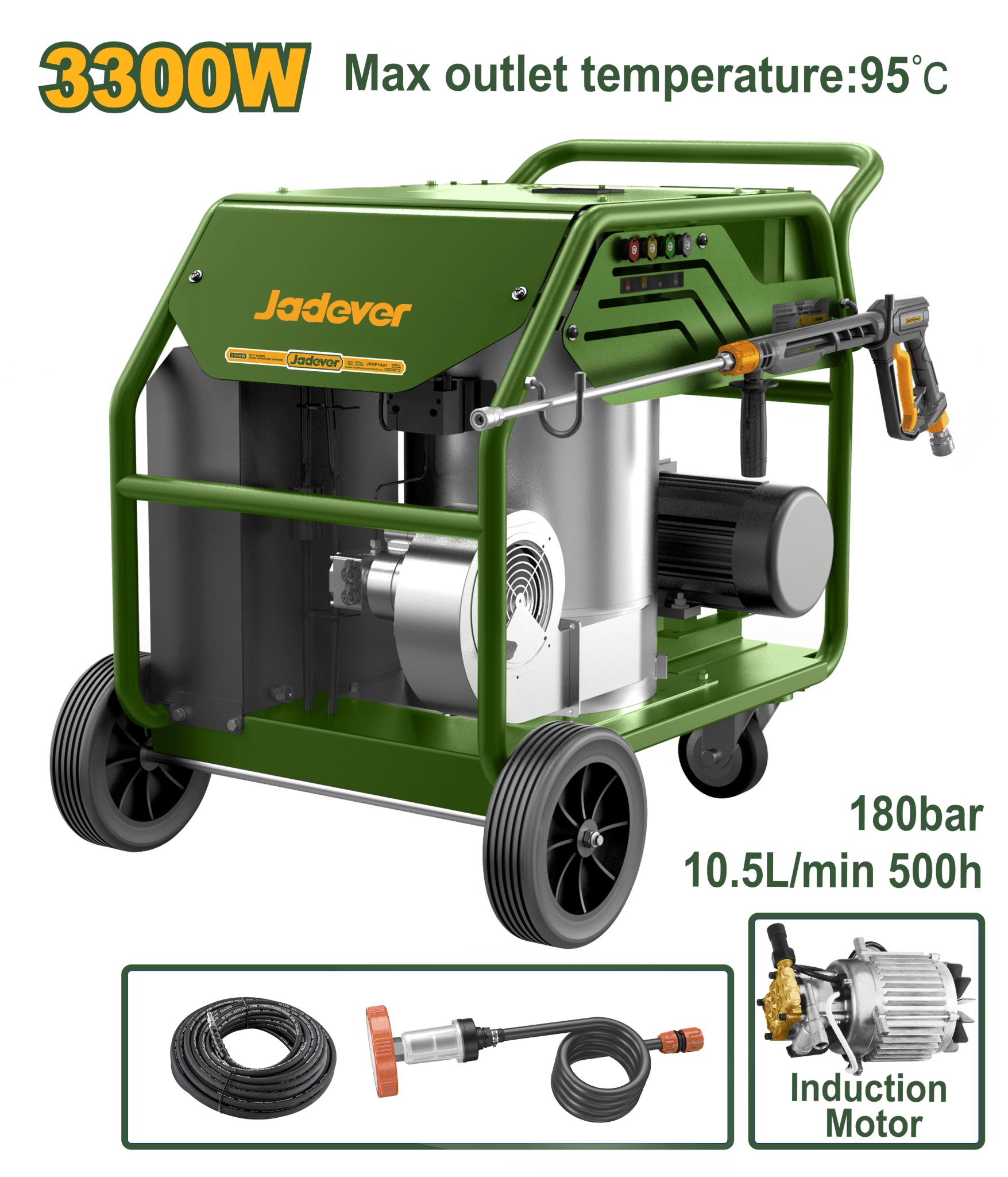 ماكنة غسيل مع بويلر تسخين ماء من جادايفر Jadver - Smart Hack