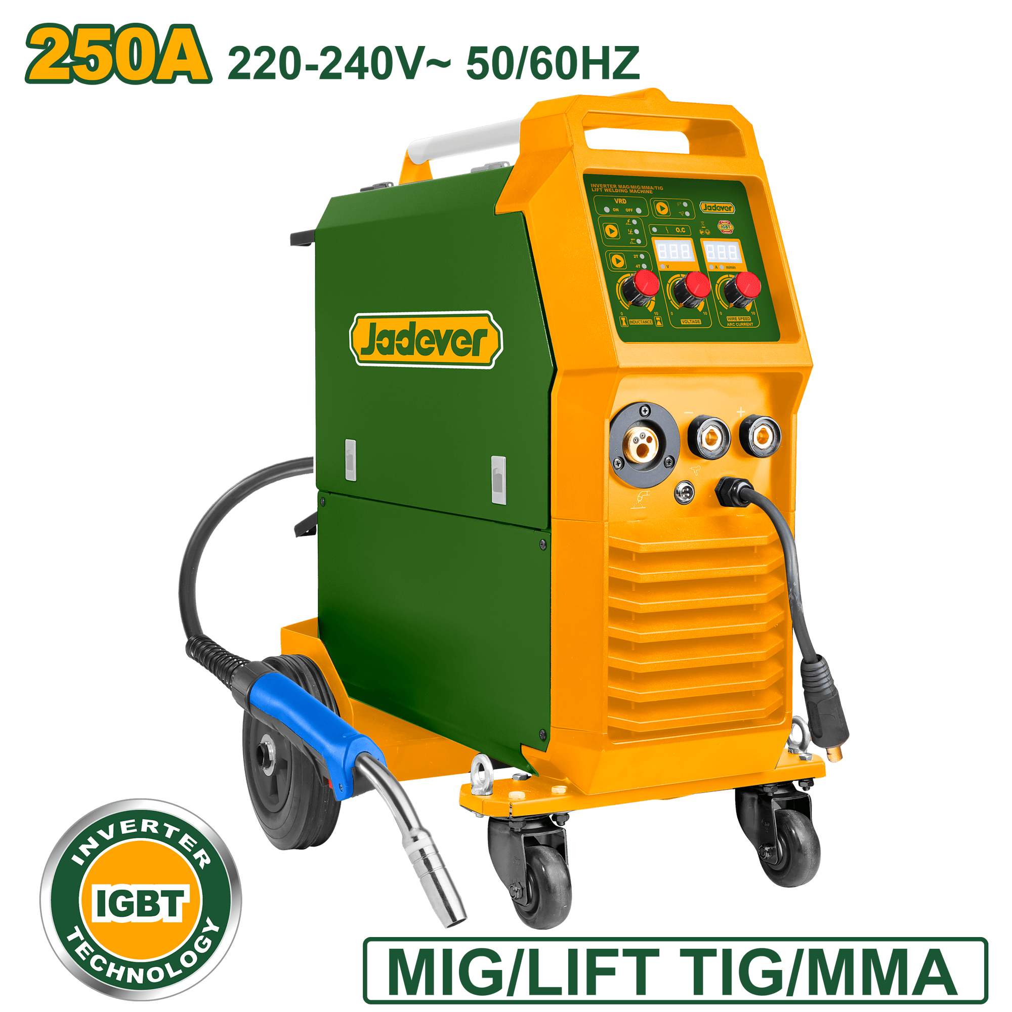 ماكنة لحام MIG/MMA/Lift TIG متعددة العمليات 250 أمبير من جادايفر - Smart Hack