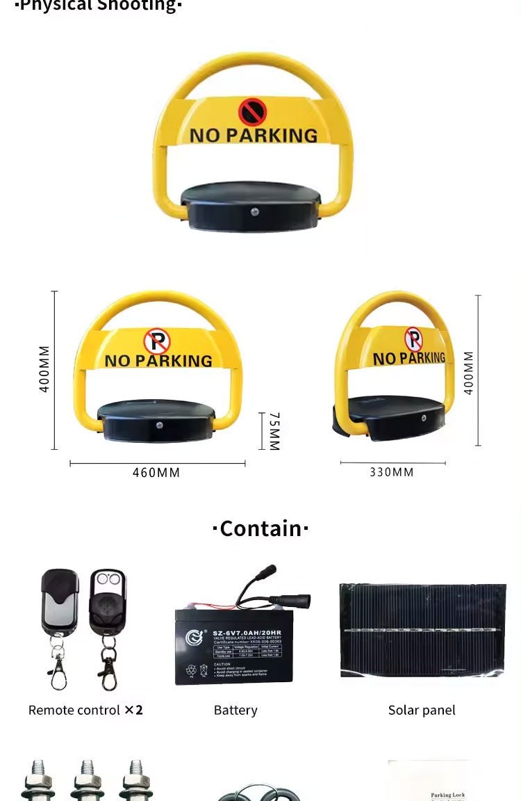 مانع اصطفاف أرضي متحرك – بطاريات / طاقة شمسية - Smart Hack