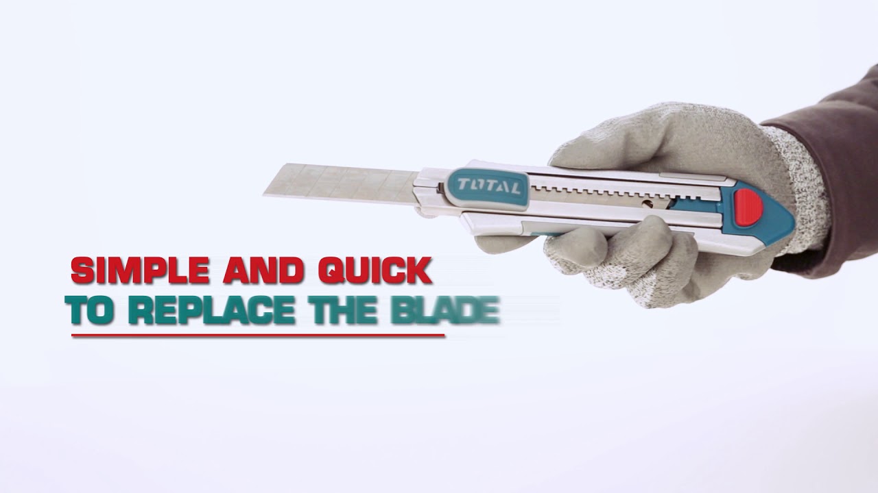 مشرط عريض 18 ملم الومنيوم توتال