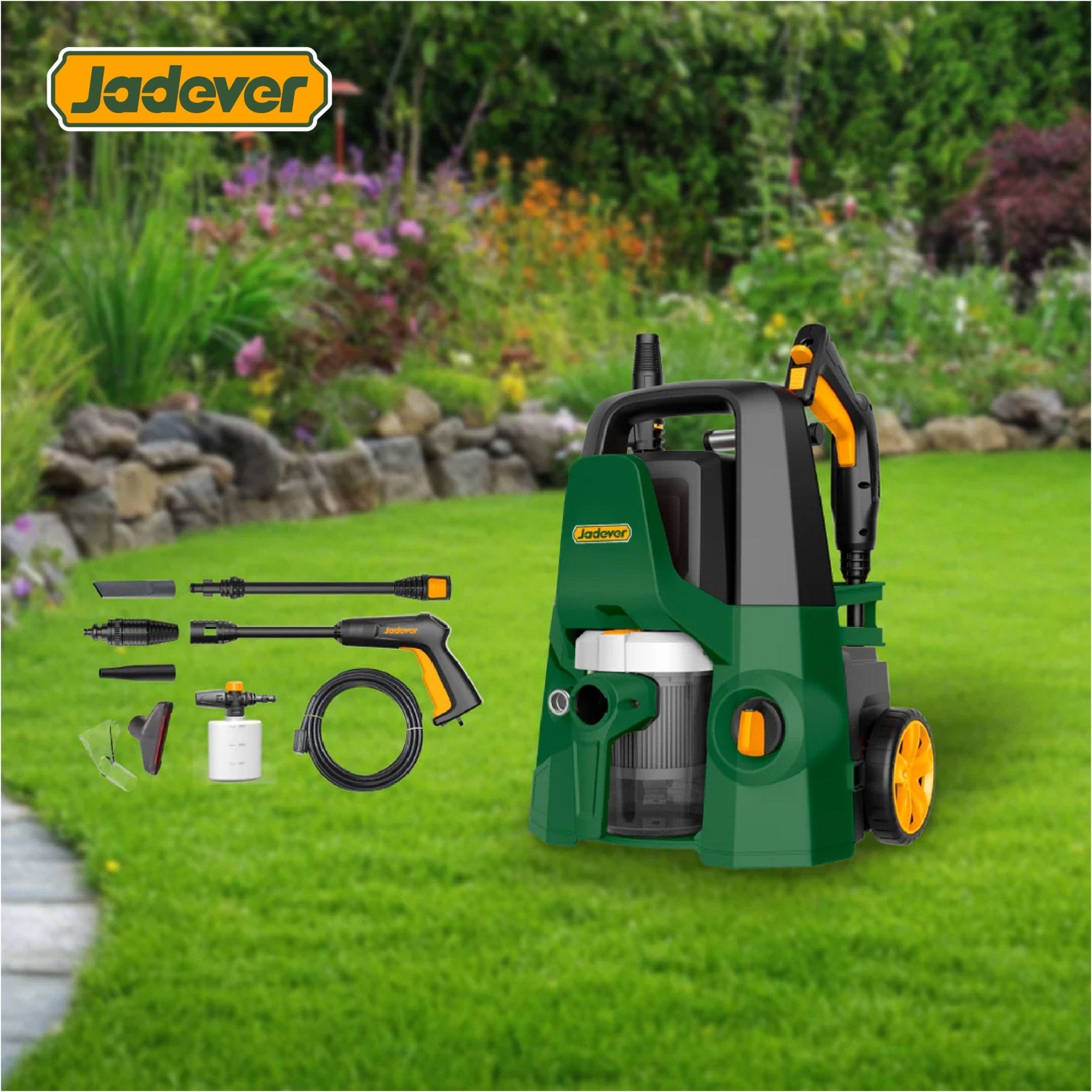 مضخة غسيل ماتور والمكنسة الكهربائية 130 بار 2 في 1 من جادايفر Jadever - Smart Hack