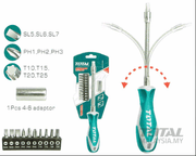 مفك فلكسبل 12 قطعة من TOTAL - Smart Hack