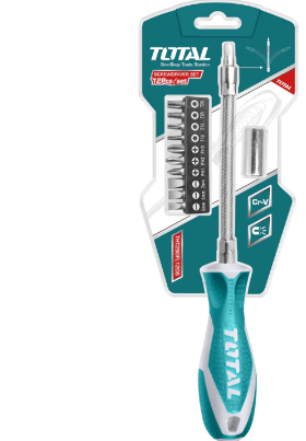 مفك فلكسبل 12 قطعة من TOTAL - Smart Hack