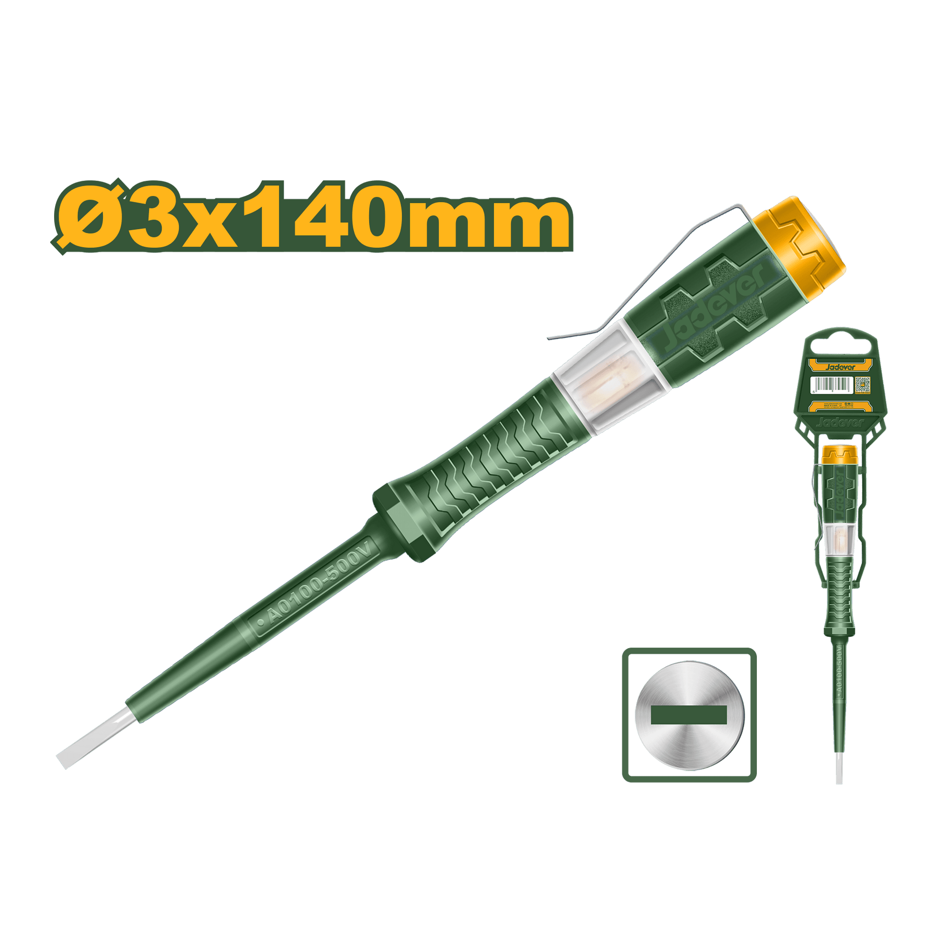 مفك تستر صغير 3*140 ملم من جادايفر Jadever - Smart Hack