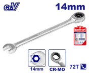 مفتاح شد مزدوج مع رأس حلقي للتدوير 14 مم من EMTOP ECSPAR141 - Smart Hack