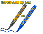 مجموعة علامات دائمة 12 قطعة باللون الأسود أو الأزرق من علامات بروفا، حبر سريع ال… - Smart Hack