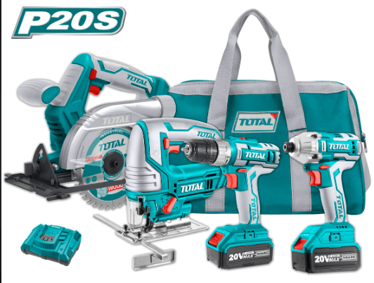 مجموعة أدوات الحفر والقص شحن 4 قطع - Smart Hack