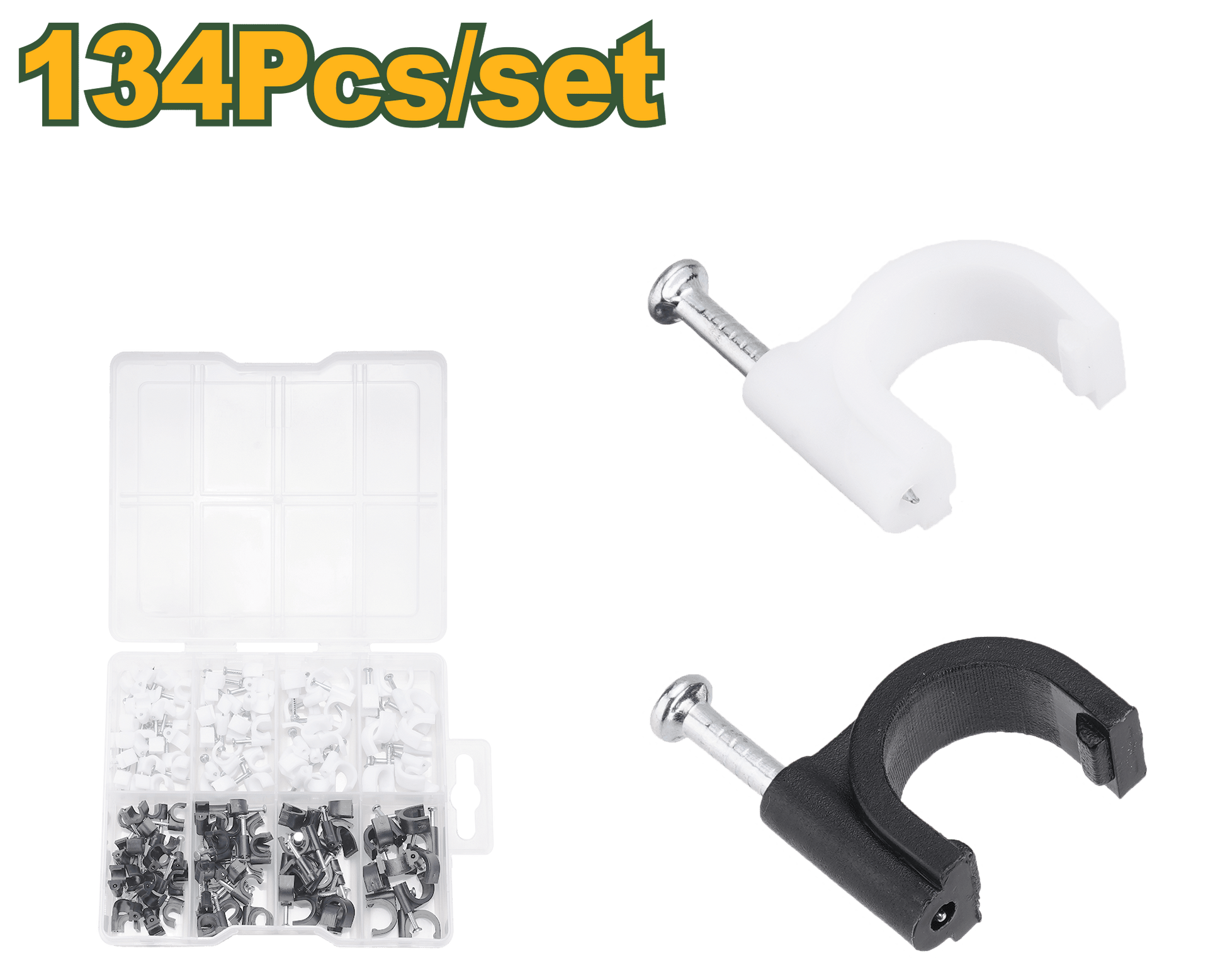 مجموعة كلبسات كهربائية عدة احجام (134 قطعة)من جادايفر Jadever - Smart Hack