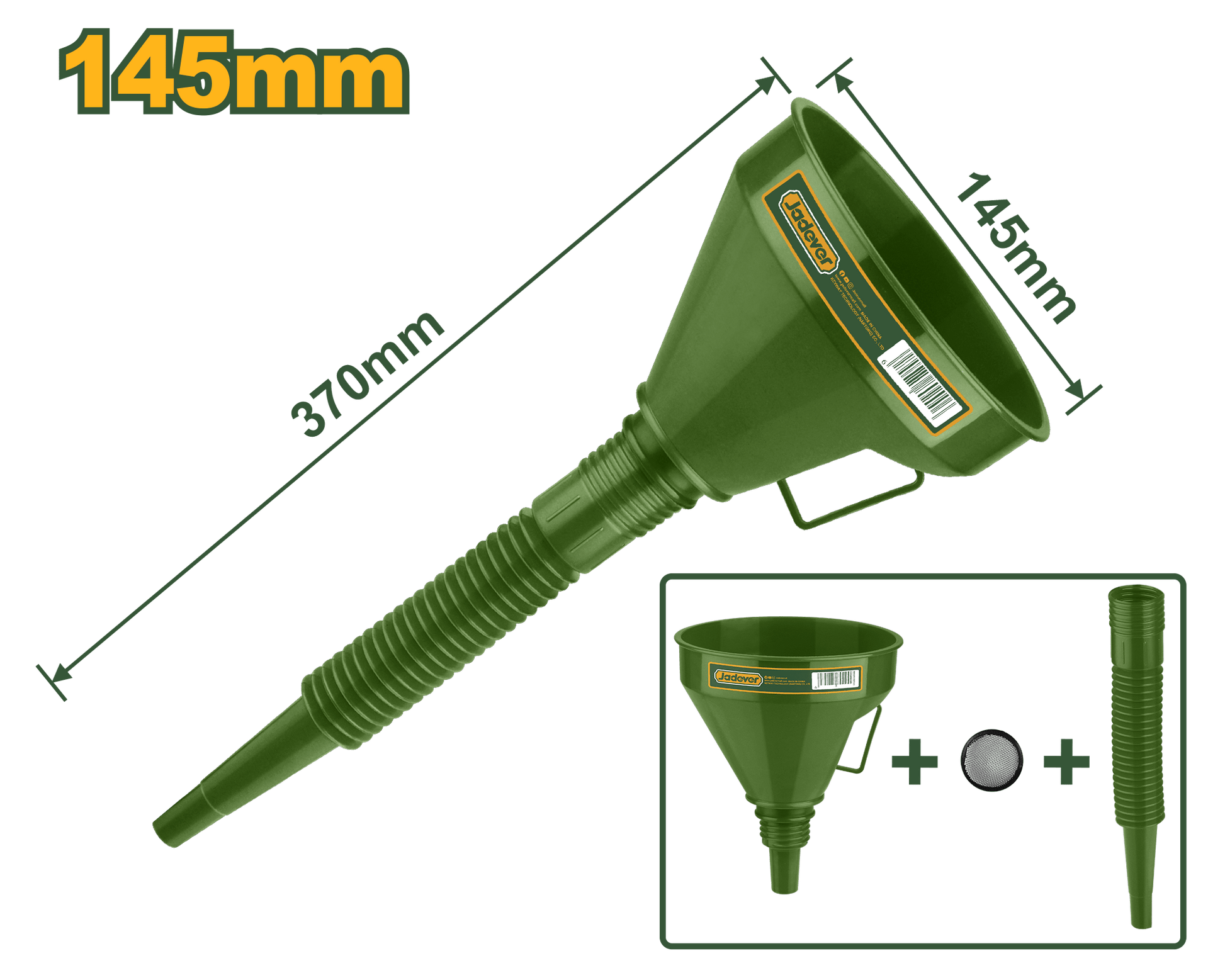 محقان بلاستيك مرن 2 في 1 مع مقبض من جادايفر Jadever - Smart Hack