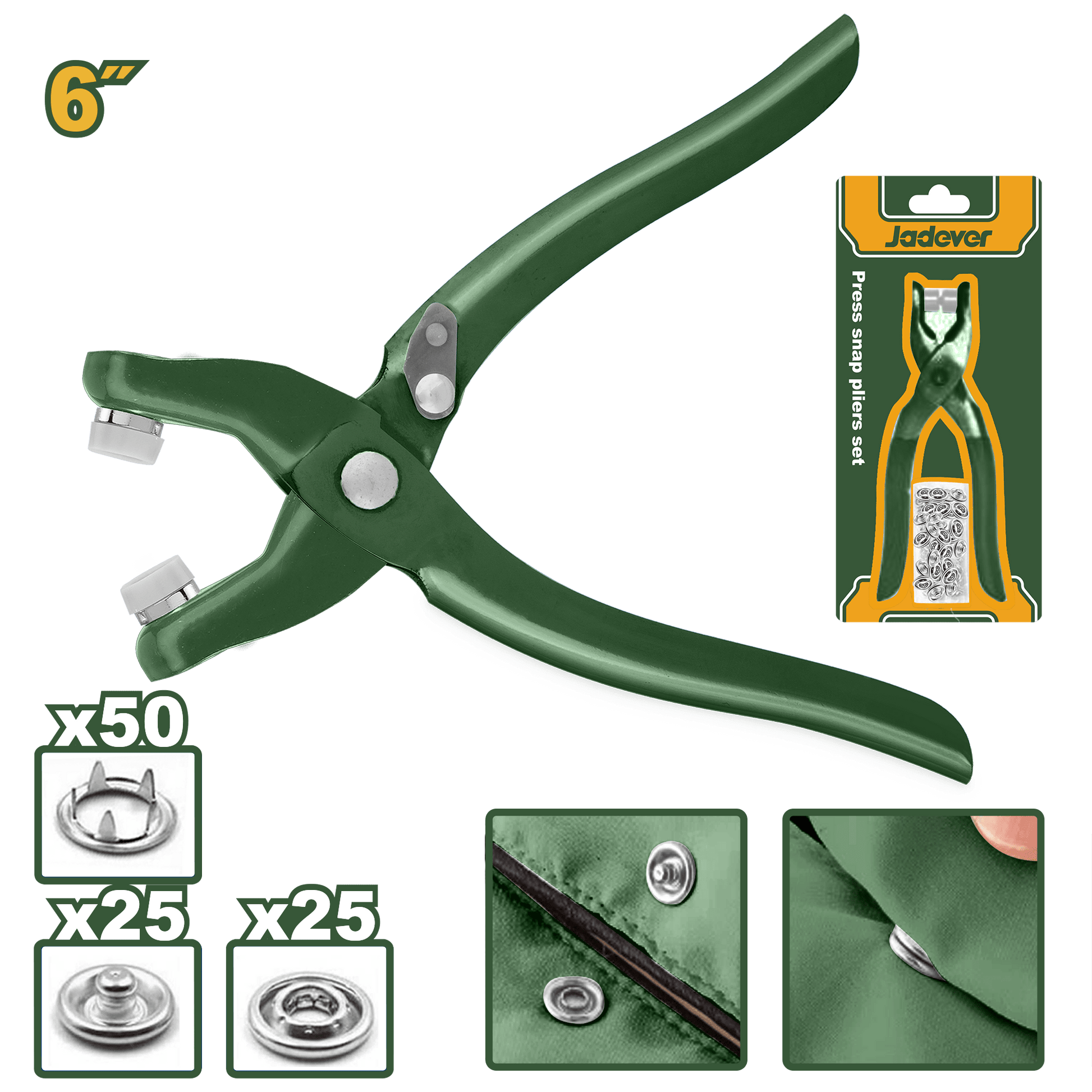 مكبس حلقات كبير مع 100 حلقة من جادايفر Jadever - Smart Hack