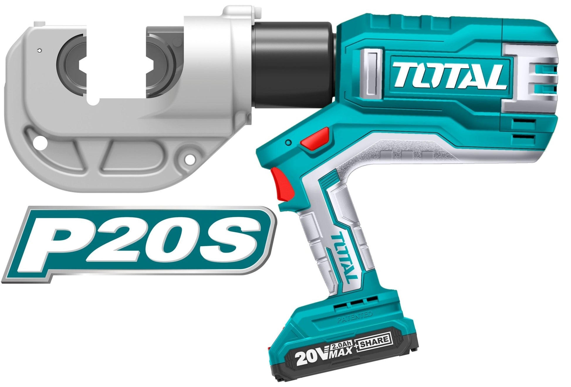 مكبس راسيات كوابل هيدروليك شحن 20 فولت من Total - Smart Hack