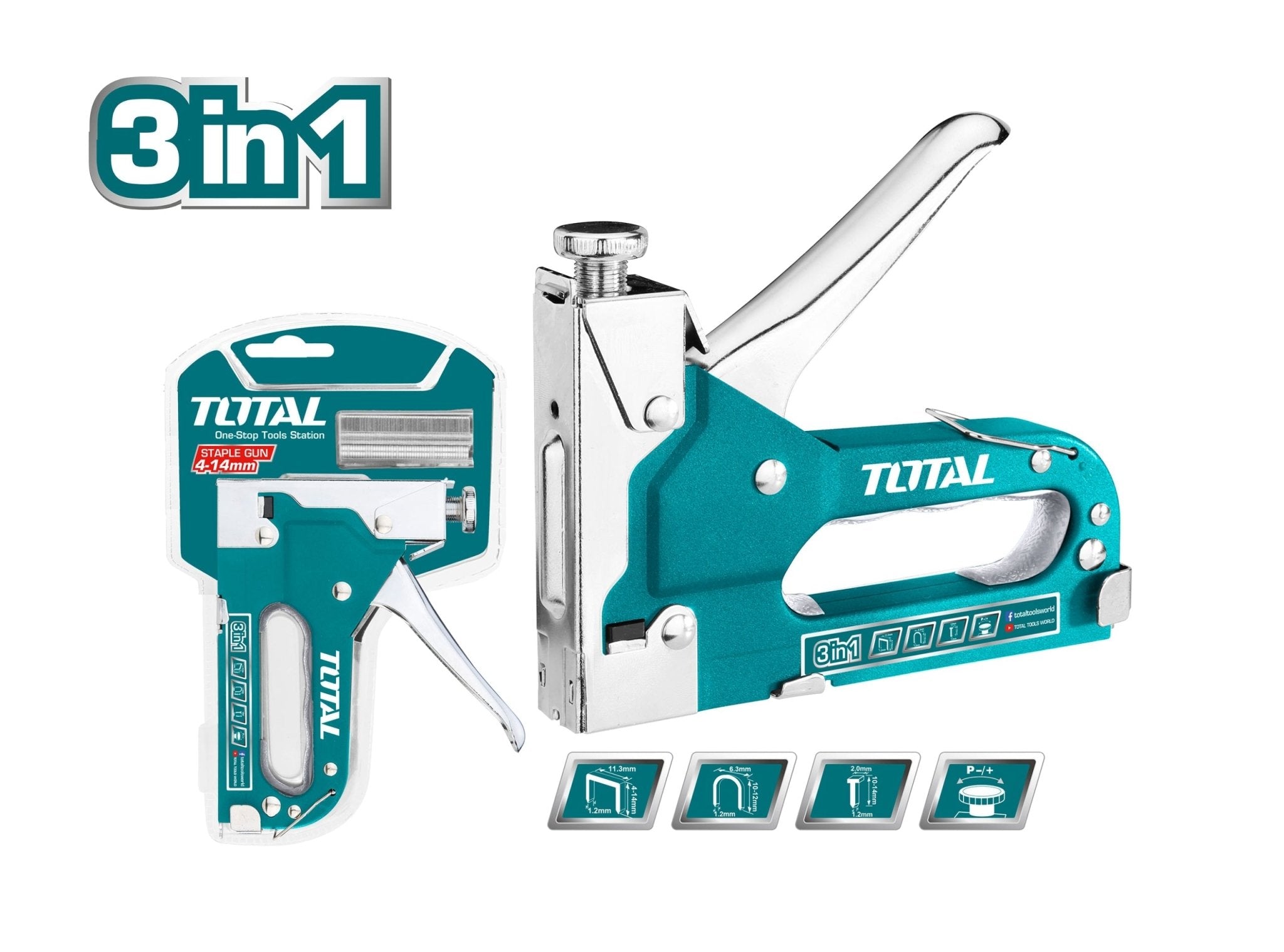 مكبس تنجيد + مسمار من Total - Smart Hack