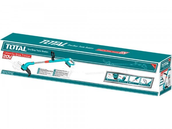 مقص عشب شحن 20 فولت مع بطارية 2 امبير وشاحن من Total - Smart Hack