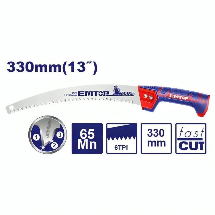 منشار شجر 13 انش (قابل لتركيب عصا) EMTOP EHASP3301 - Smart Hack