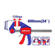 مربط نجارين اتوماتيك عريض 24 انش EMTOP ECLPQ80241 - Smart Hack