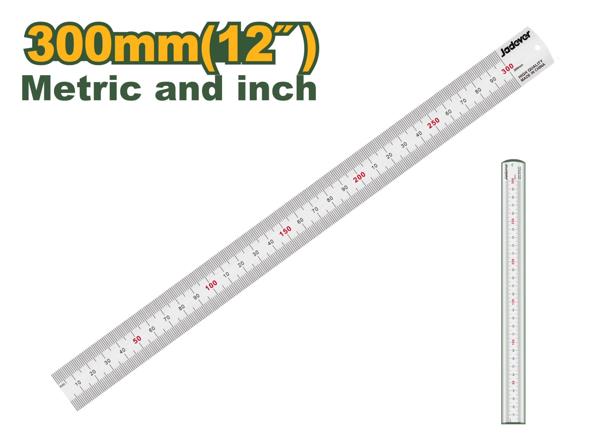 مسطرة فولاذية بطول 300 مم من جادايفر JADEVER - Smart Hack