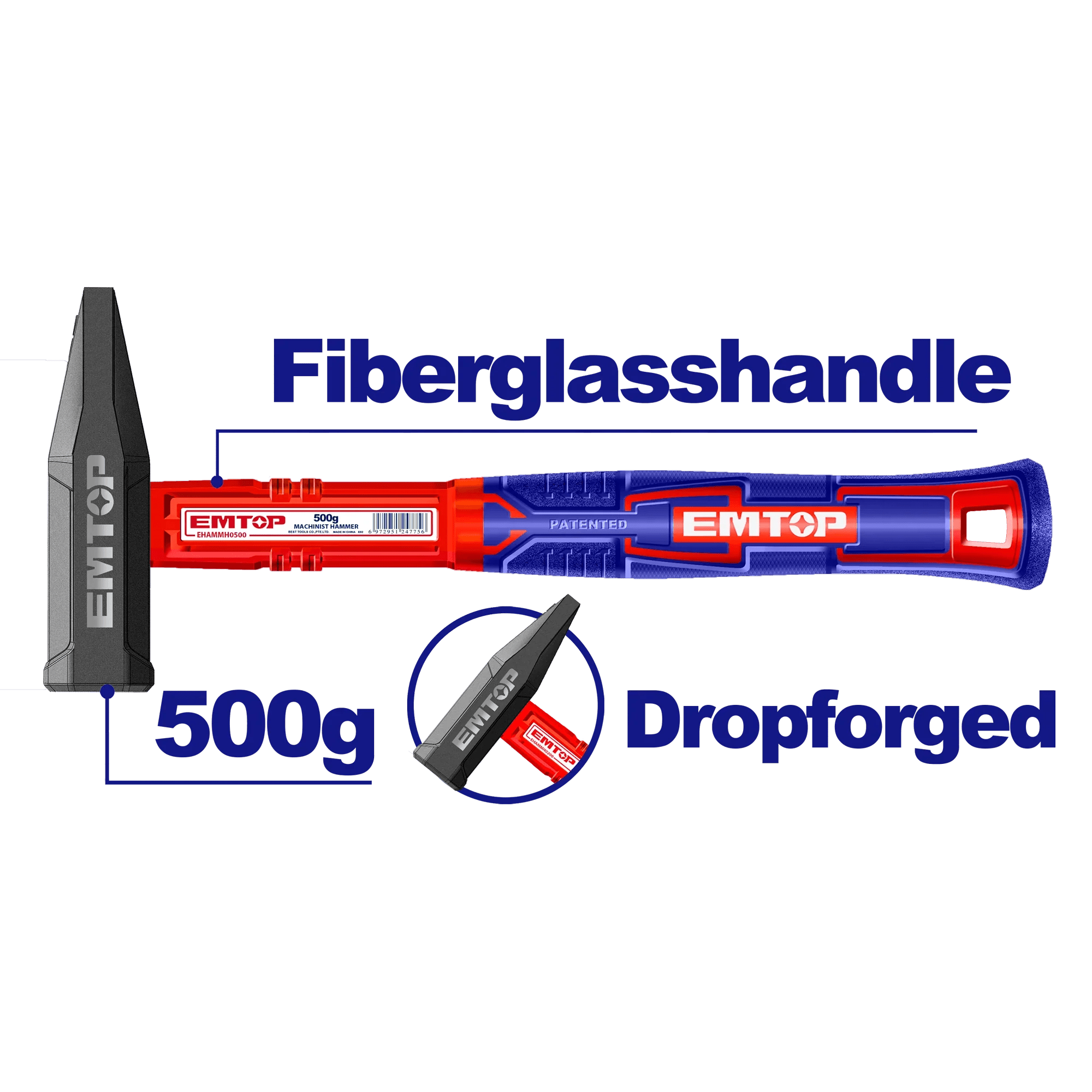 مطرقة الميكانيكية EMTOP EHAMMH0500 - Smart Hack