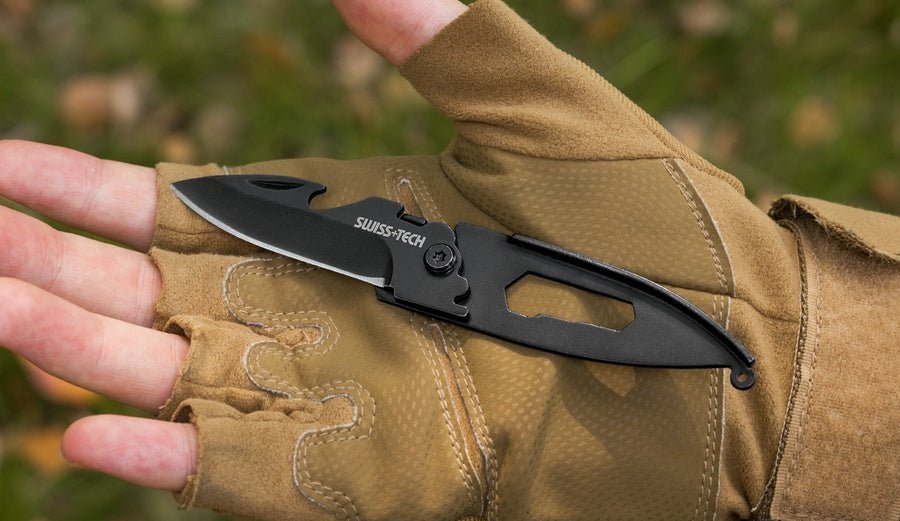 ميدالية سكين طوي متعددة الوظائف 7 في 1 – ST45019 | 7 - IN - 1 Slim Folding Keychain Knife – ST45019 - Smart Hack